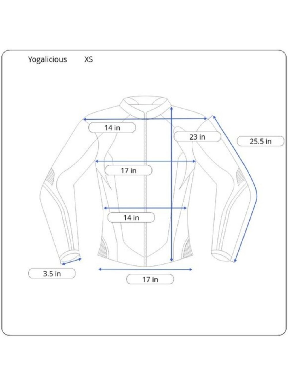 Yogalicious Half Zip Lightweight XS Athletic Jacket – Slim Fit w/ Thumbhole NWT - Picture 7 of 7